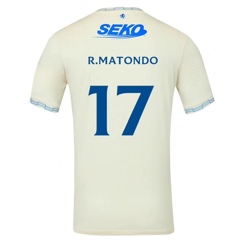 Danxen Hombre Camiseta Rabbi Matondo #17 Azul Cielo Profundo Blanco 2ª Equipación 2026/27 La Camisa México