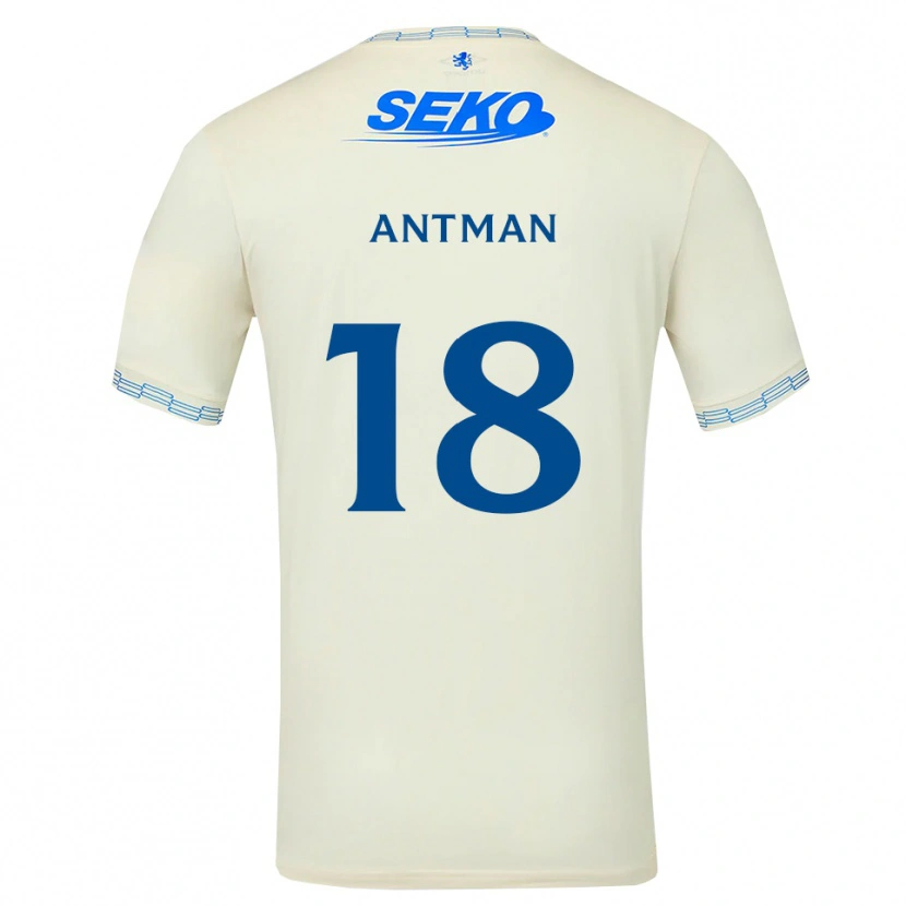 Danxen Hombre Camiseta Oliver Antman #18 Azul Cielo Profundo Blanco 2ª Equipación 2026/27 La Camisa México