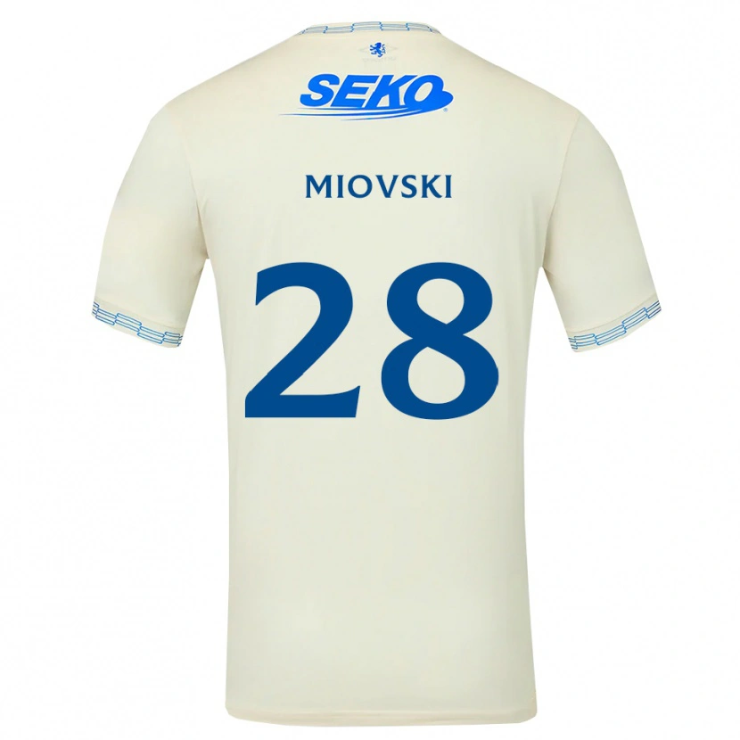 Danxen Hombre Camiseta Bojan Miovski #28 Azul Cielo Profundo Blanco 2ª Equipación 2026/27 La Camisa México