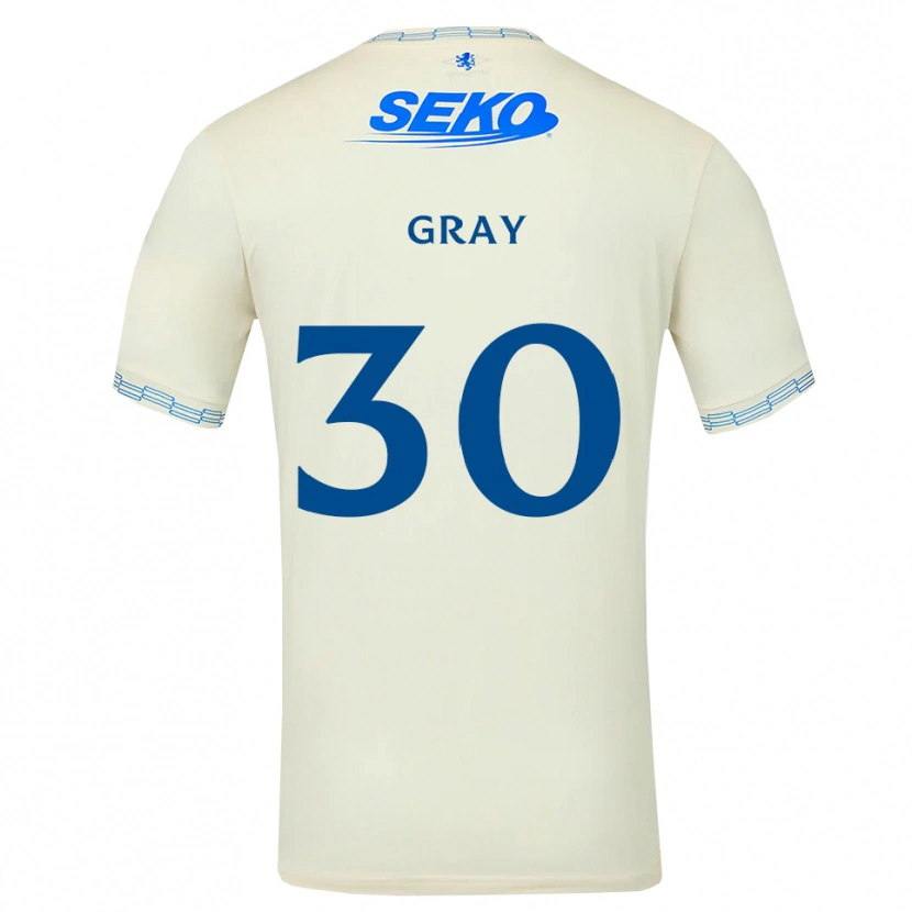 Danxen Hombre Camiseta Georgia Gray #30 Azul Cielo Profundo Blanco 2ª Equipación 2026/27 La Camisa México