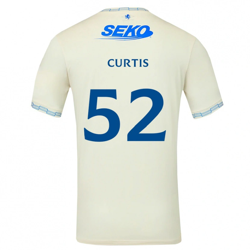 Danxen Hombre Camiseta Findlay Curtis #52 Azul Cielo Profundo Blanco 2ª Equipación 2026/27 La Camisa México