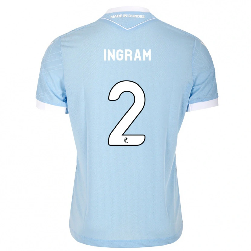 Danxen Hombre Camiseta Ethan Ingram #2 Azul Cielo Claro Blanco 2ª Equipación 2026/27 La Camisa México
