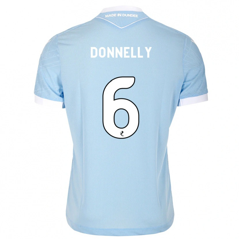 Danxen Hombre Camiseta Aaron Donnelly #6 Azul Cielo Claro Blanco 2ª Equipación 2026/27 La Camisa México