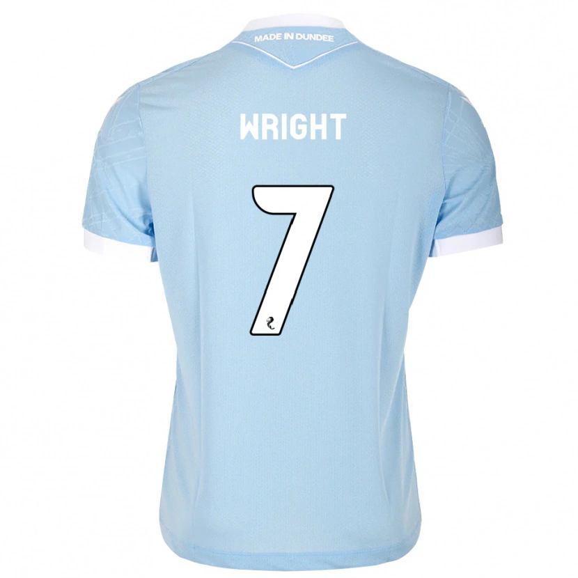 Danxen Hombre Camiseta Drey Wright #7 Azul Cielo Claro Blanco 2ª Equipación 2026/27 La Camisa México