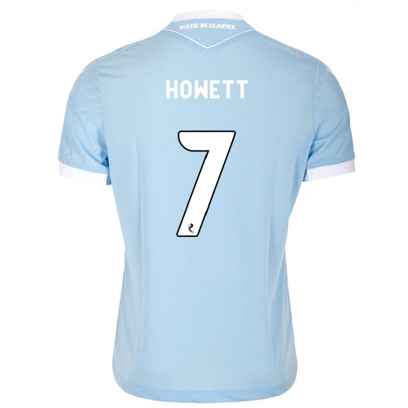 Danxen Hombre Camiseta Leo Howett #7 Azul Cielo Claro Blanco 2ª Equipación 2026/27 La Camisa México