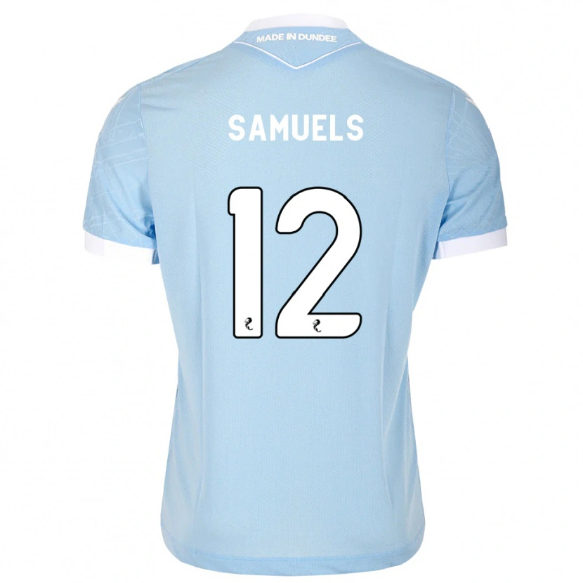 Danxen Hombre Camiseta Imari Samuels #12 Azul Cielo Claro Blanco 2ª Equipación 2026/27 La Camisa México