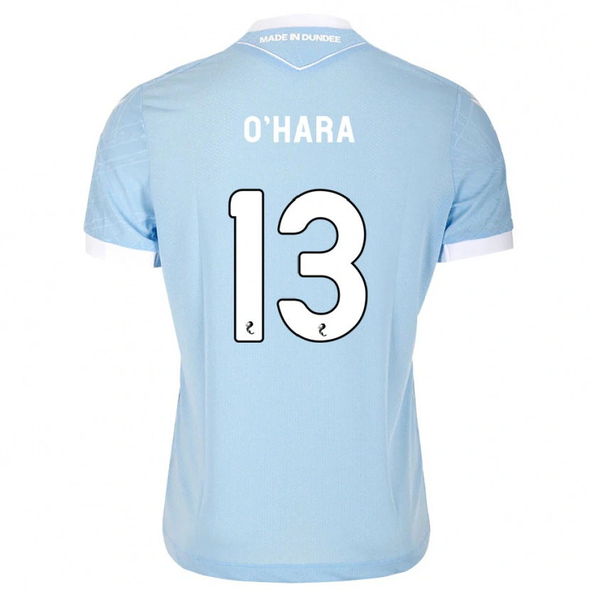 Danxen Hombre Camiseta Kieran O'hara #13 Azul Cielo Claro Blanco 2ª Equipación 2026/27 La Camisa México
