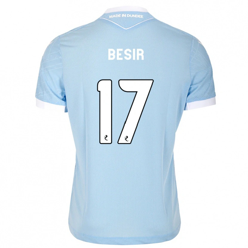 Danxen Hombre Camiseta Zan Besir #17 Azul Cielo Claro Blanco 2ª Equipación 2026/27 La Camisa México