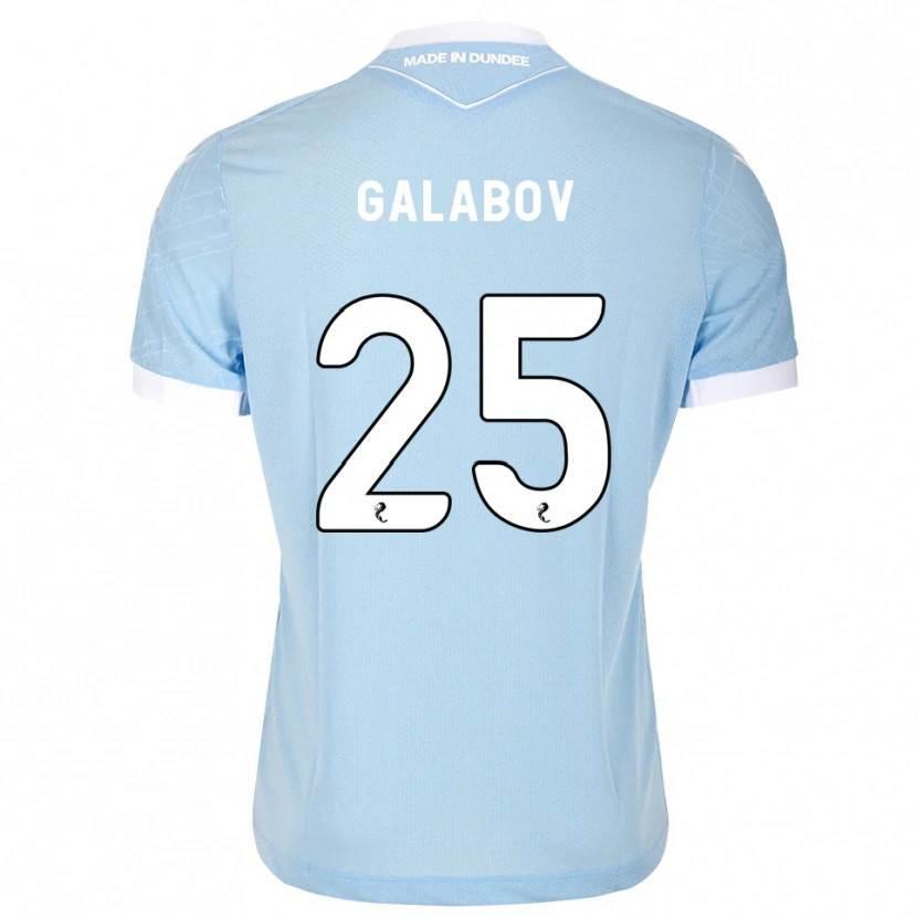 Danxen Hombre Camiseta Plamen Galabov #25 Azul Cielo Claro Blanco 2ª Equipación 2026/27 La Camisa México
