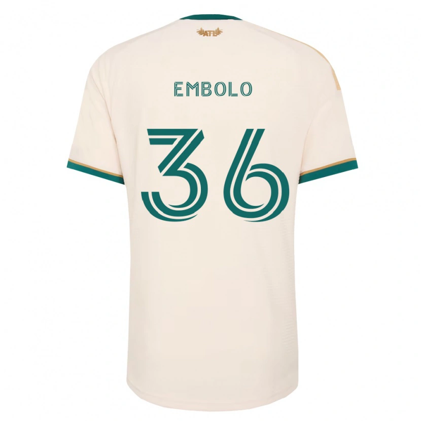 Danxen Hombre Camiseta Breel Embolo #36 Verde Champán 2ª Equipación 2026/27 La Camisa México