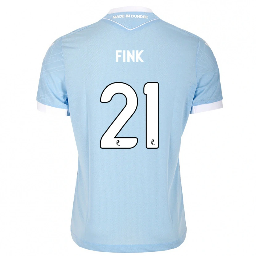 Danxen Hombre Camiseta Bradley Fink #21 Azul Cielo Claro Blanco 2ª Equipación 2026/27 La Camisa México