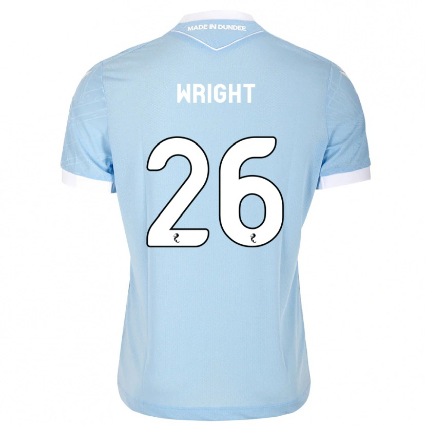 Danxen Hombre Camiseta Joe Wright #26 Azul Cielo Claro Blanco 2ª Equipación 2026/27 La Camisa México