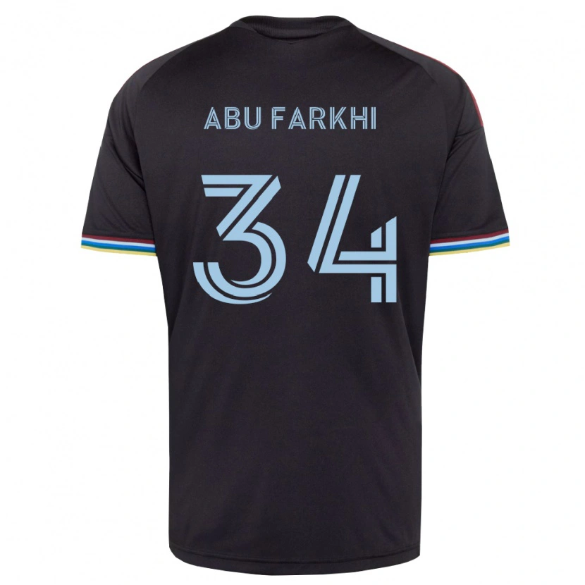 Danxen Hombre Camiseta Sayed Abu Farkhi #34 Azul Cielo Negro 1ª Equipación 2026/27 La Camisa México
