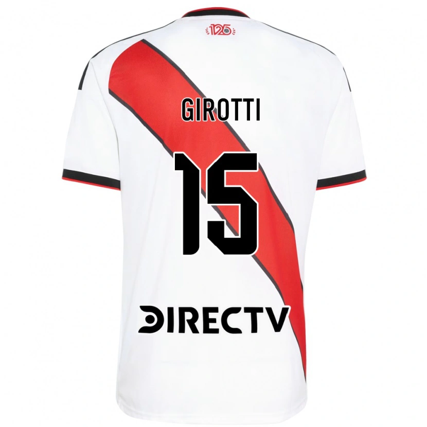 Danxen Mujer Camiseta Federico Girotti #15 Rojo Blanco Negro 1ª Equipación 2026/27 La Camisa México