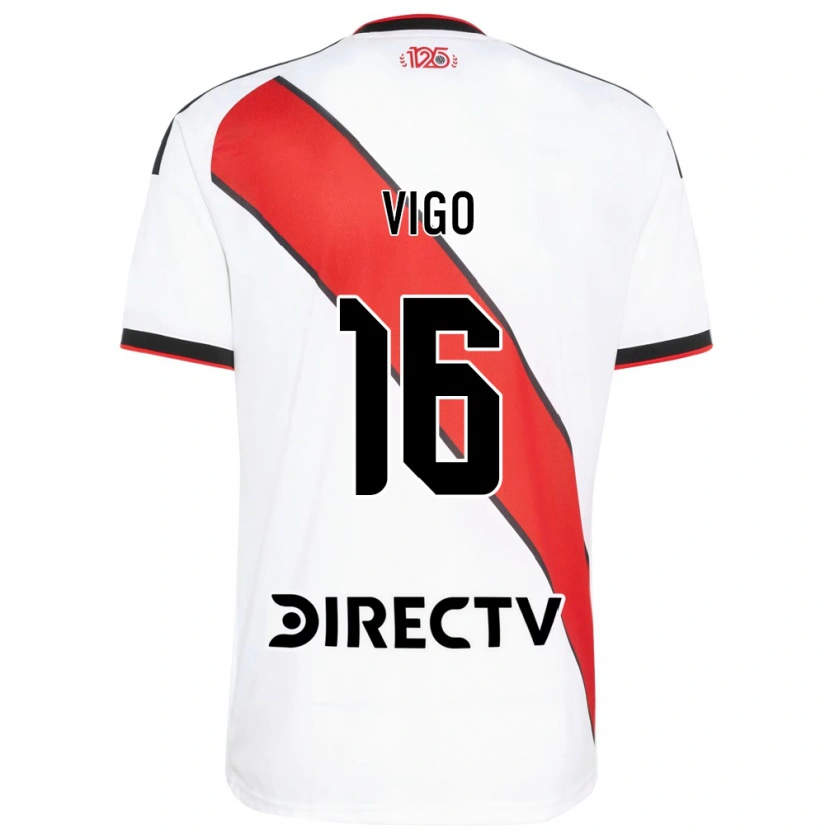 Danxen Mujer Camiseta Alex Vigo #16 Rojo Blanco Negro 1ª Equipación 2026/27 La Camisa México