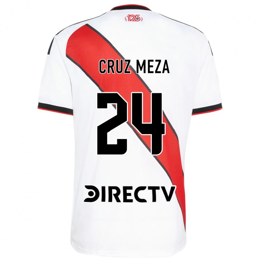 Danxen Mujer Camiseta Juan Cruz Meza #24 Rojo Blanco Negro 1ª Equipación 2026/27 La Camisa México