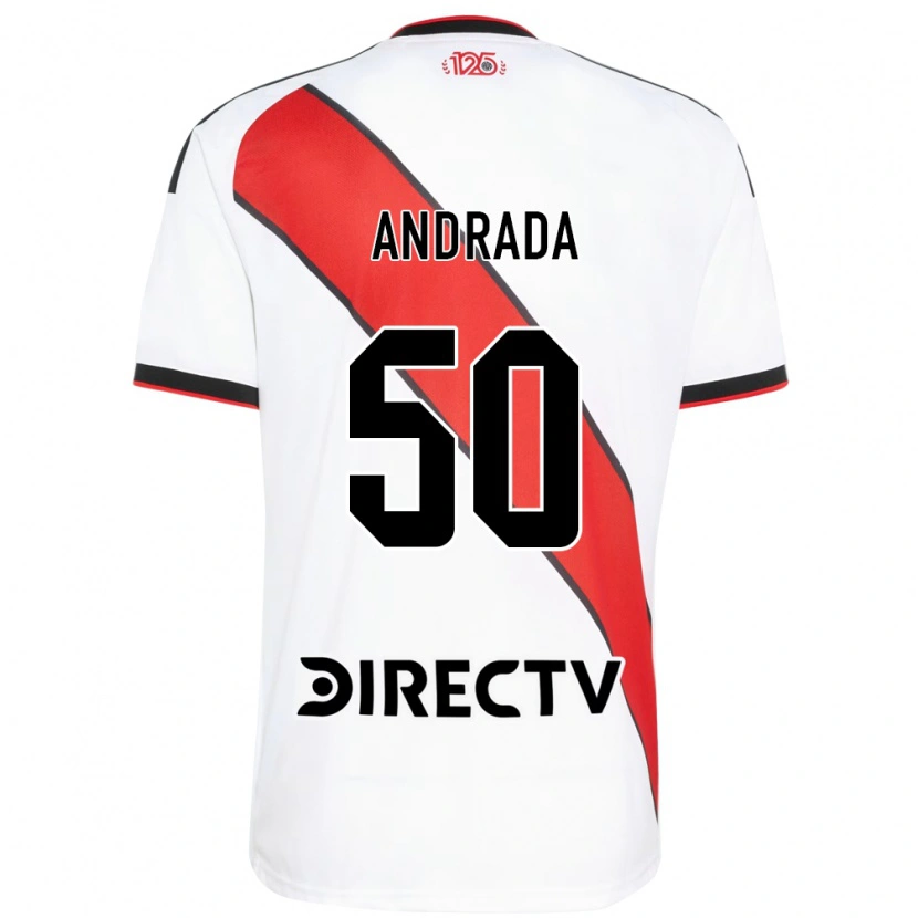 Danxen Mujer Camiseta Tobías Andrada #50 Rojo Blanco Negro 1ª Equipación 2026/27 La Camisa México
