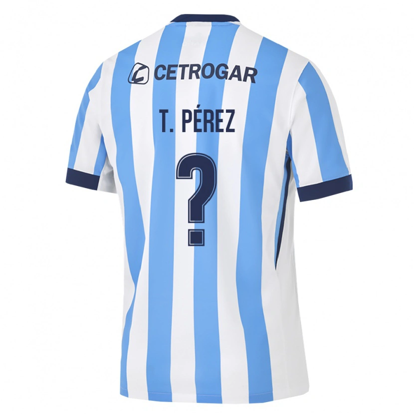 Danxen Mujer Camiseta Tomás Pérez #0 Azul Claro Blanco Negro 1ª Equipación 2026/27 La Camisa México