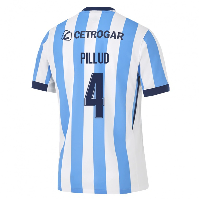 Danxen Mujer Camiseta Ivan Pillud #4 Azul Claro Blanco Negro 1ª Equipación 2026/27 La Camisa México