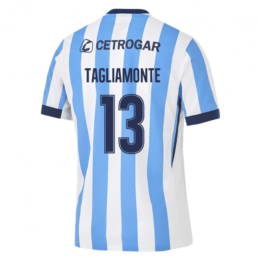 Danxen Mujer Camiseta Matias Tagliamonte #13 Azul Claro Blanco Negro 1ª Equipación 2026/27 La Camisa México