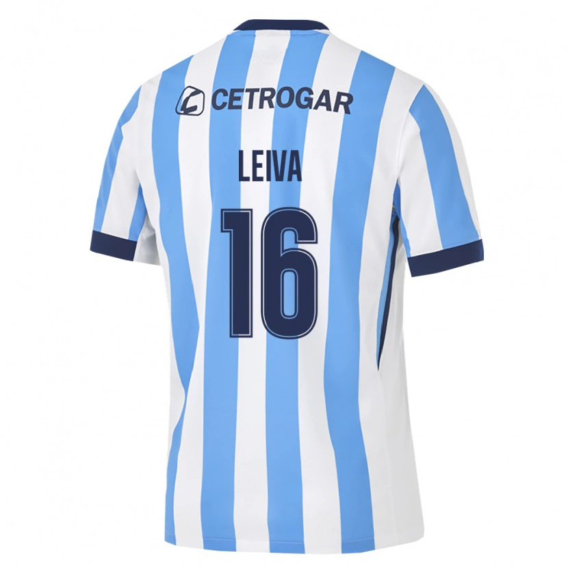 Danxen Mujer Camiseta Gonzalo Leiva #16 Azul Claro Blanco Negro 1ª Equipación 2026/27 La Camisa México