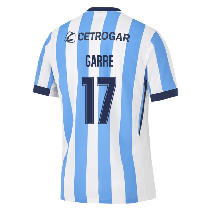 Danxen Mujer Camiseta Benjamin Garre #17 Azul Claro Blanco Negro 1ª Equipación 2026/27 La Camisa México