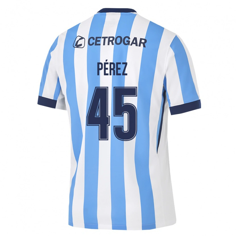 Danxen Mujer Camiseta Ezequiel Pérez #45 Azul Claro Blanco Negro 1ª Equipación 2026/27 La Camisa México