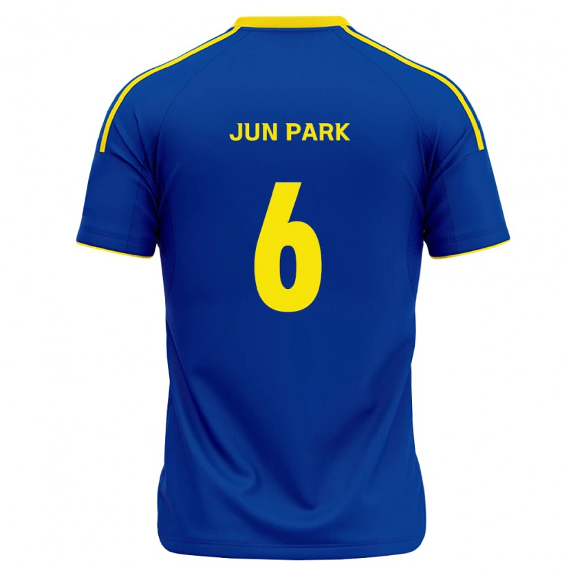 Danxen Mujer Camiseta Jun Park #6 Azul Real Amarillo 1ª Equipación 2026/27 La Camisa México