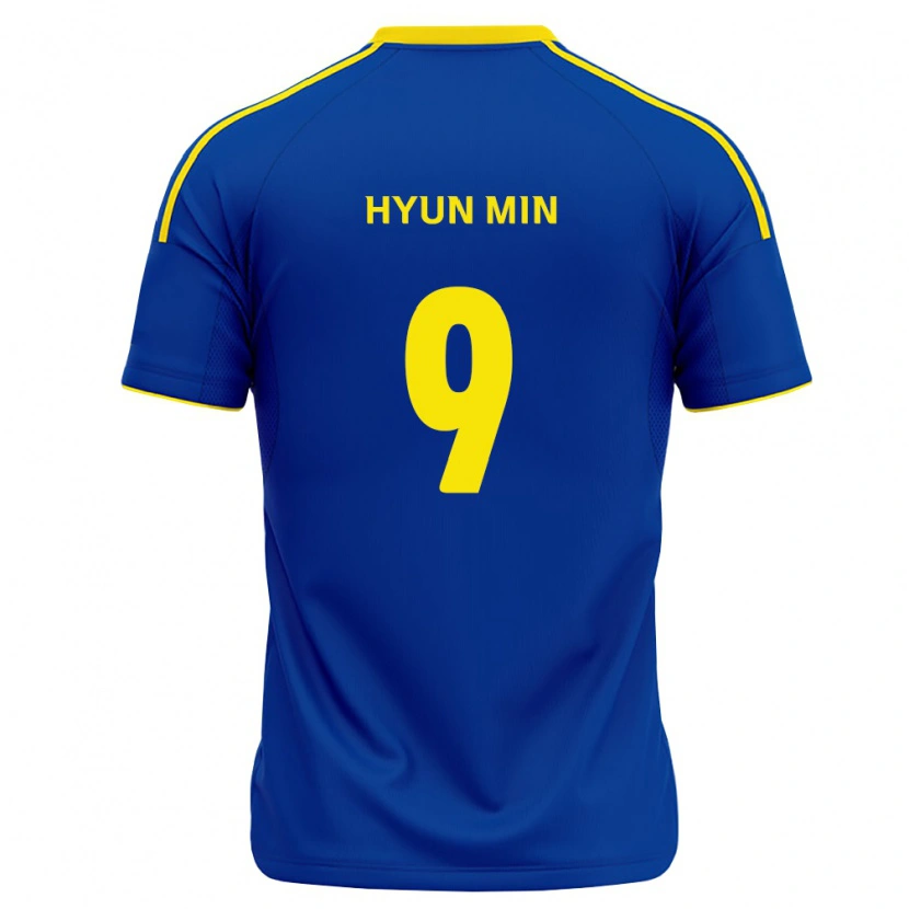 Danxen Mujer Camiseta Hyun-Min Oh #9 Azul Real Amarillo 1ª Equipación 2026/27 La Camisa México