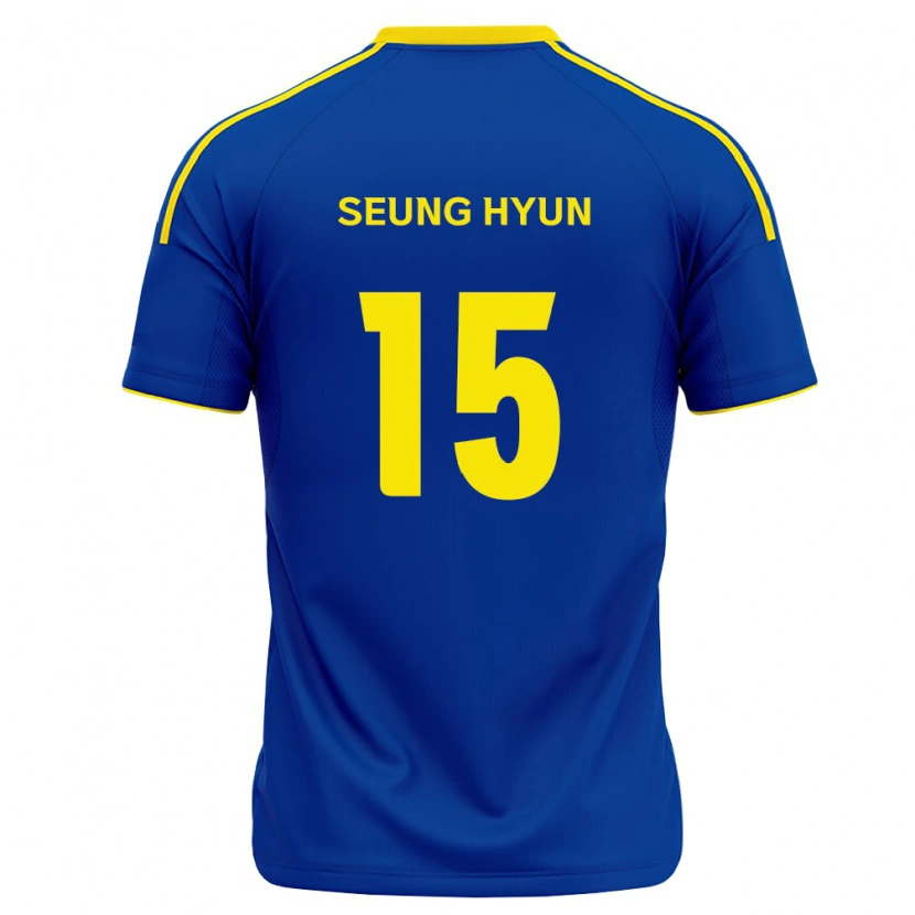 Danxen Mujer Camiseta Seung-Hyun Jung #15 Azul Real Amarillo 1ª Equipación 2026/27 La Camisa México