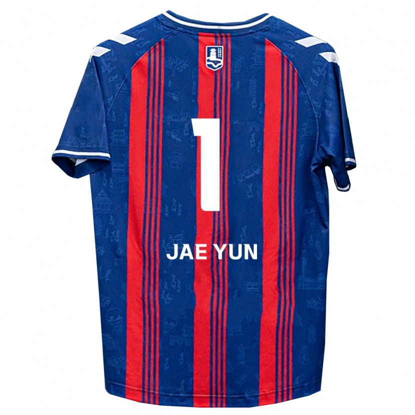 Danxen Mujer Camiseta Jae-Yun Hwang #1 Azul Rojo Blanco 1ª Equipación 2026/27 La Camisa México