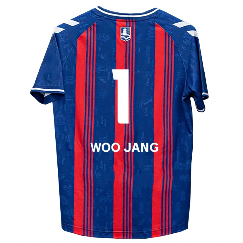 Danxen Mujer Camiseta Woo-Jang Jo #1 Azul Rojo Blanco 1ª Equipación 2026/27 La Camisa México