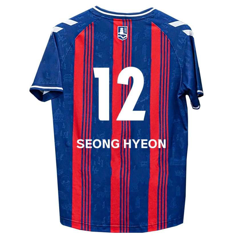 Danxen Mujer Camiseta Seong-Hyeon Choi #12 Azul Rojo Blanco 1ª Equipación 2026/27 La Camisa México