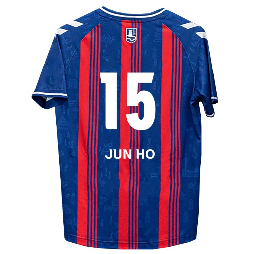 Danxen Mujer Camiseta Jun-Ho Hong #15 Azul Rojo Blanco 1ª Equipación 2026/27 La Camisa México