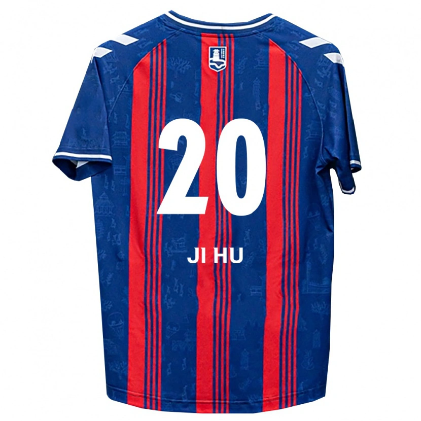 Danxen Mujer Camiseta Ji-Hu Lee #20 Azul Rojo Blanco 1ª Equipación 2026/27 La Camisa México
