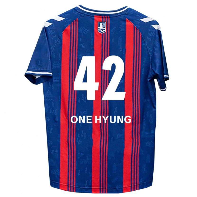 Danxen Mujer Camiseta One-Hyung Kim #42 Azul Rojo Blanco 1ª Equipación 2026/27 La Camisa México