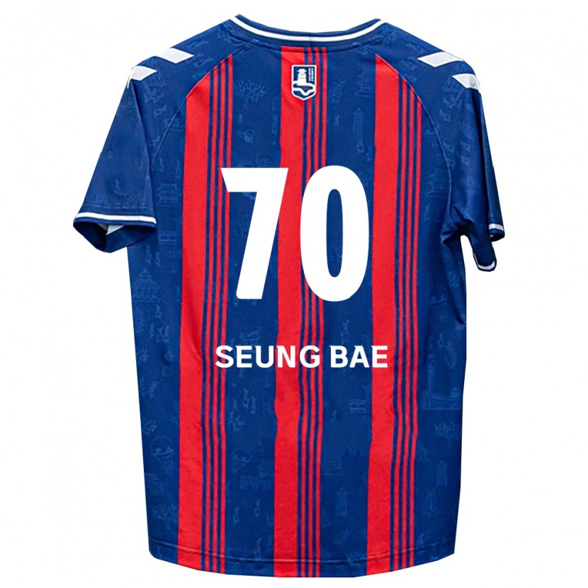 Danxen Mujer Camiseta Seung-Bae Jung #70 Azul Rojo Blanco 1ª Equipación 2026/27 La Camisa México