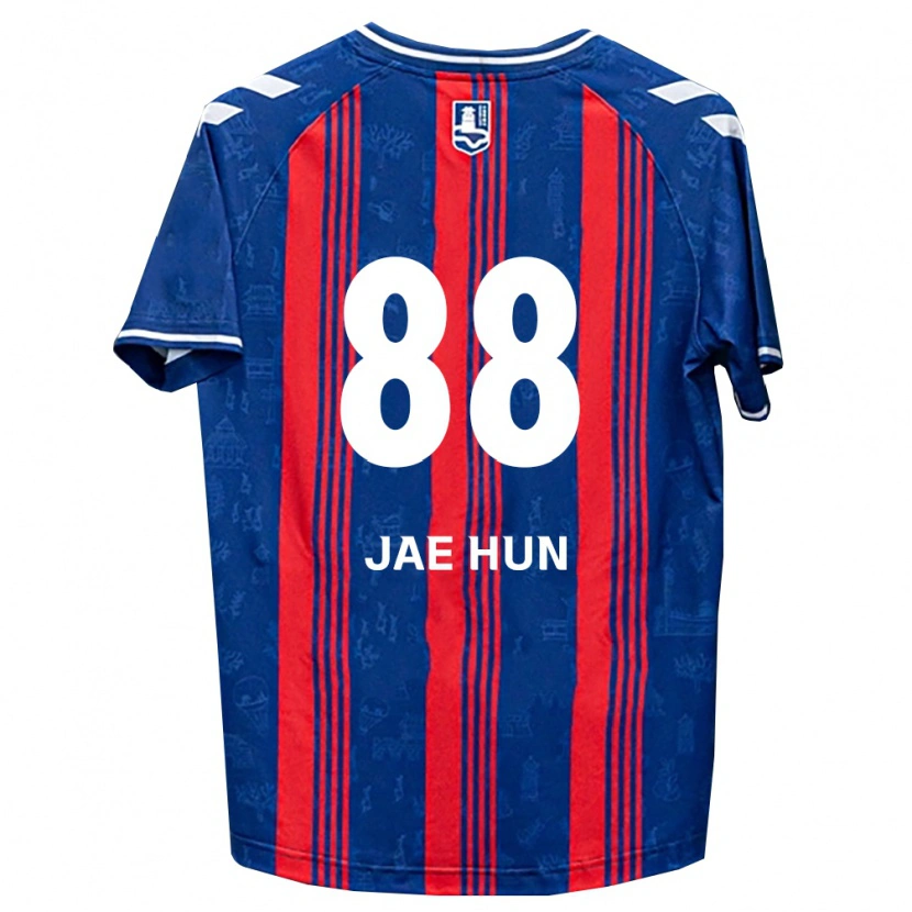 Danxen Mujer Camiseta Jae-Hun Park #88 Azul Rojo Blanco 1ª Equipación 2026/27 La Camisa México