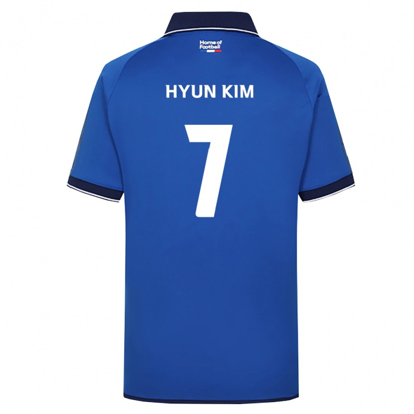 Danxen Mujer Camiseta Hyun Kim #7 Azul Real Blanco Rojo 1ª Equipación 2026/27 La Camisa México