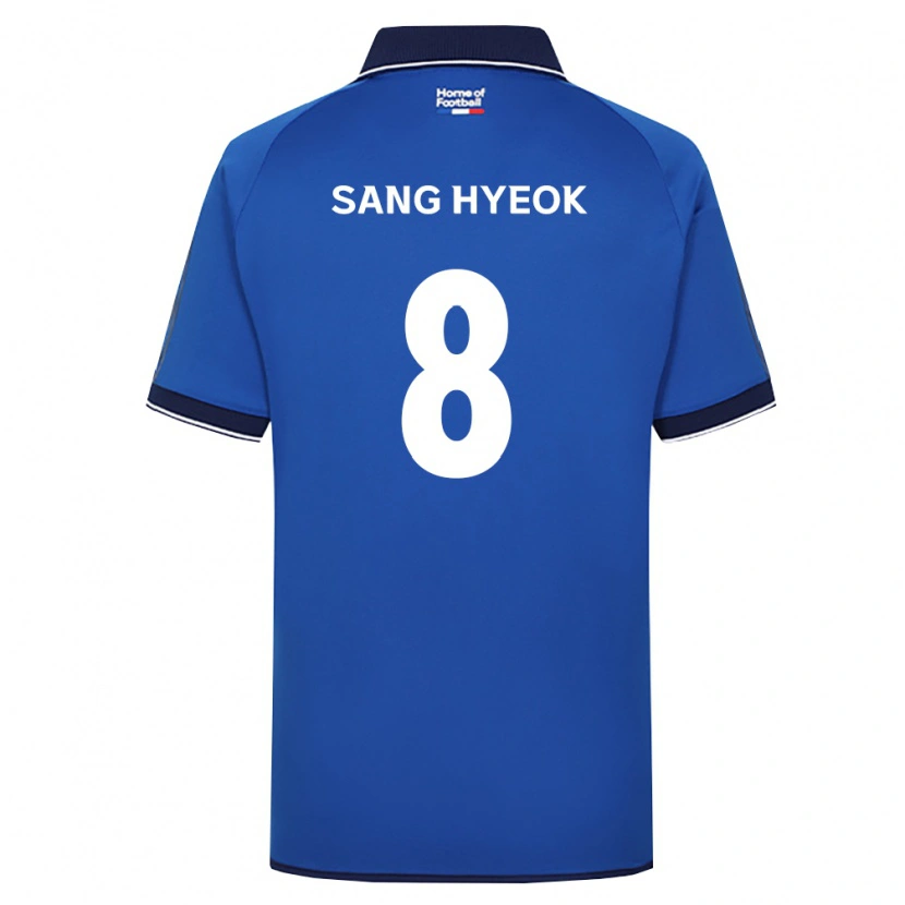 Danxen Mujer Camiseta Sang-Hyeok Park #8 Azul Real Blanco Rojo 1ª Equipación 2026/27 La Camisa México