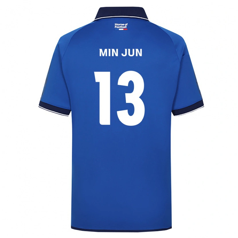 Danxen Mujer Camiseta Min-Jun Yeo #13 Azul Real Blanco Rojo 1ª Equipación 2026/27 La Camisa México