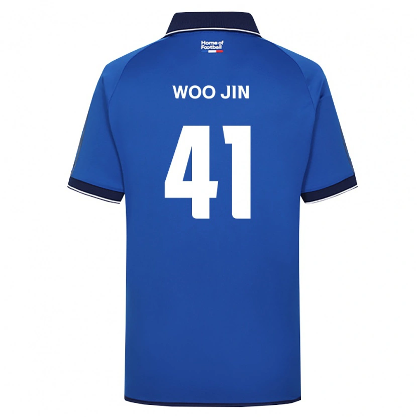 Danxen Mujer Camiseta Woo-Jin Kim #41 Azul Real Blanco Rojo 1ª Equipación 2026/27 La Camisa México