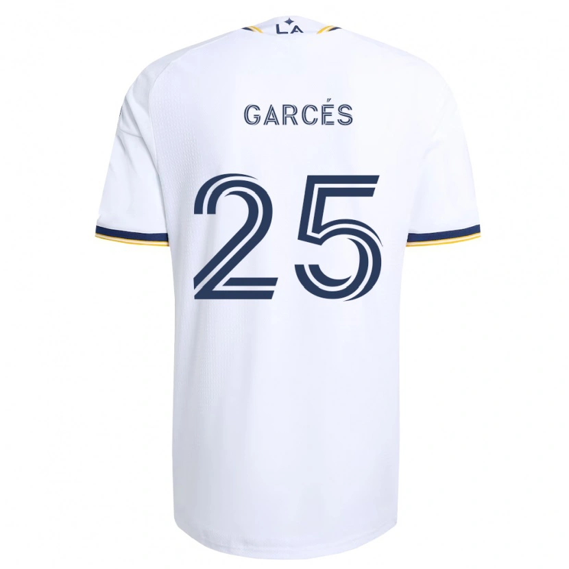 Danxen Mujer Camiseta Carlos Garcés #25 Azul Amarillo Y Blanco 1ª Equipación 2026/27 La Camisa México