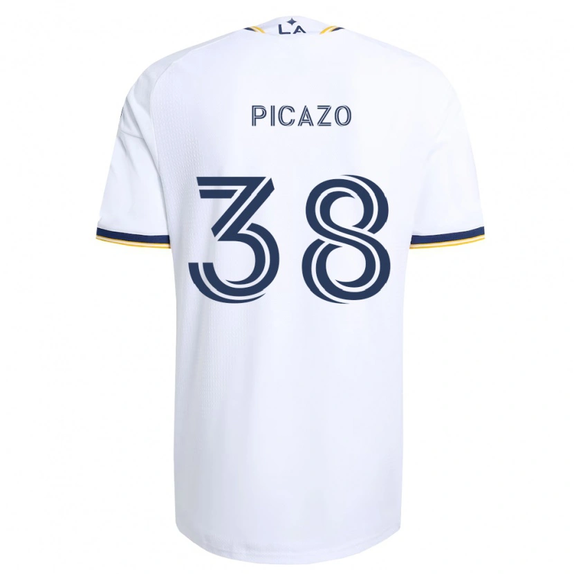 Danxen Mujer Camiseta Axel Picazo #38 Azul Amarillo Y Blanco 1ª Equipación 2026/27 La Camisa México