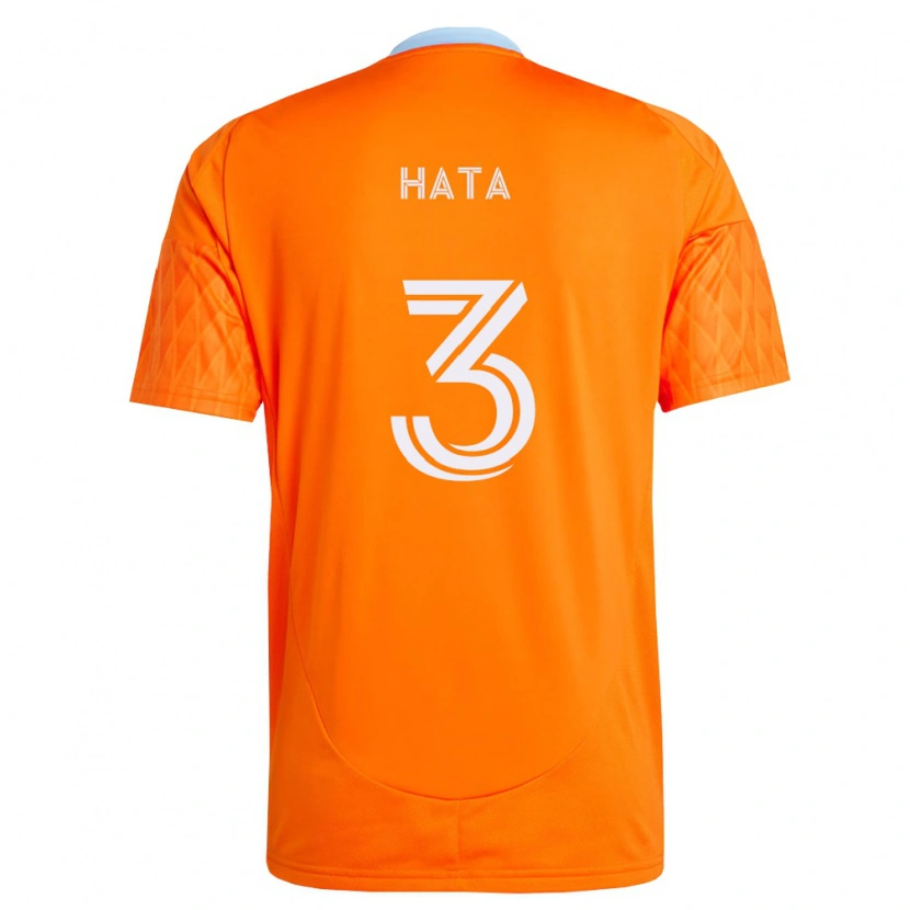 Danxen Mujer Camiseta Eiji Hata #3 Naranja Blanco 1ª Equipación 2026/27 La Camisa México