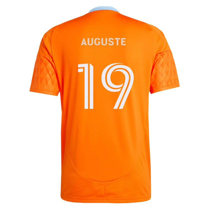 Danxen Mujer Camiseta Charles Auguste #19 Naranja Blanco 1ª Equipación 2026/27 La Camisa México