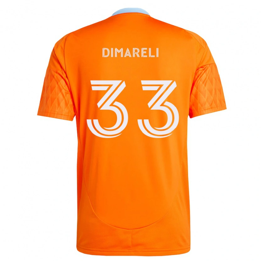 Danxen Mujer Camiseta Mattheo Dimareli #33 Naranja Blanco 1ª Equipación 2026/27 La Camisa México
