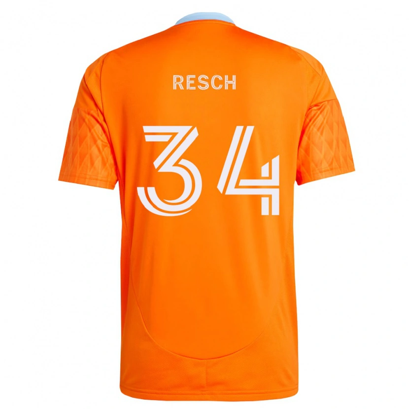 Danxen Mujer Camiseta Agustin Resch #34 Naranja Blanco 1ª Equipación 2026/27 La Camisa México