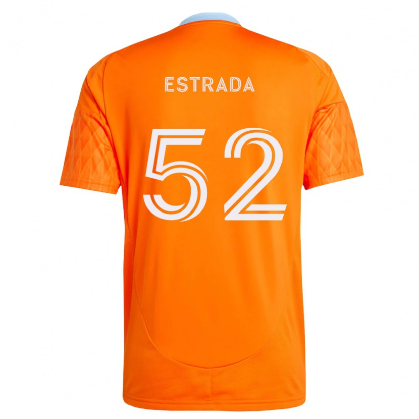 Danxen Mujer Camiseta Jorge Estrada #52 Naranja Blanco 1ª Equipación 2026/27 La Camisa México