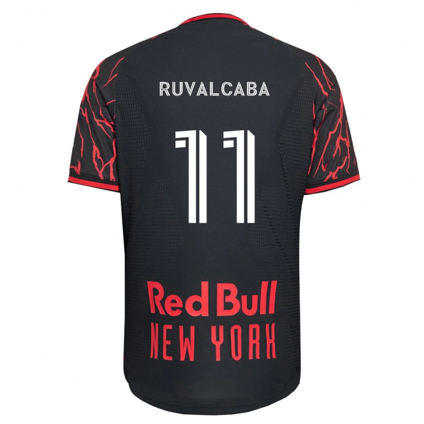Danxen Mujer Camiseta Jorge Ruvalcaba #11 Rojo Negro Blanco 1ª Equipación 2026/27 La Camisa México